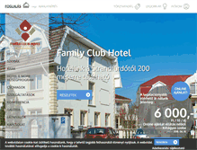 Tablet Screenshot of familyclubhotel.hu
